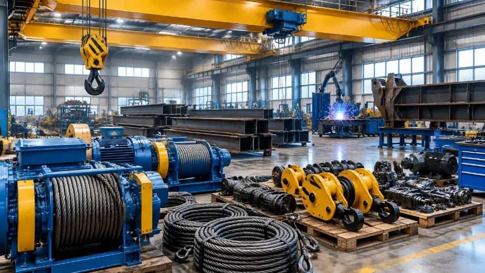 A specialized center for the construction and repair of overhead cranes in Shadabad, Tehran